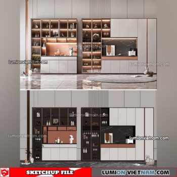 230413. Liquor Cabinet Sketchup Models