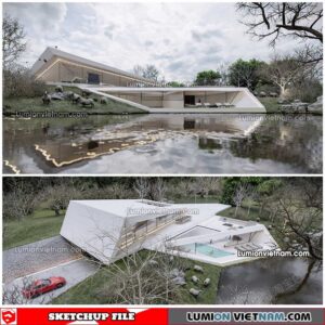 230415. Villa Sketchup Exterior Model