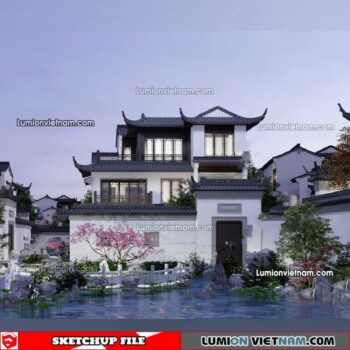 230415. Villa Sketchup Exterior Model