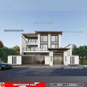 230415. Villa Sketchup Exterior Model