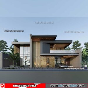 230415. Villa Sketchup Exterior Model