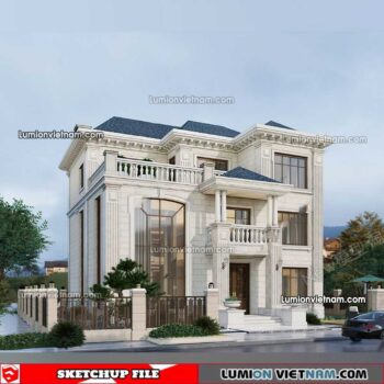 230415. Villa Sketchup Exterior Model
