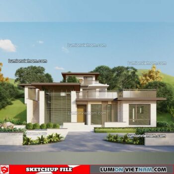 230415. Villa Sketchup Exterior Model