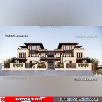 230415. Villa Sketchup Exterior Model