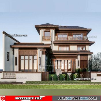 230415. Villa Sketchup Exterior Model