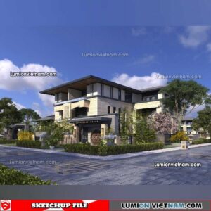 230415. Villa Sketchup Exterior Model