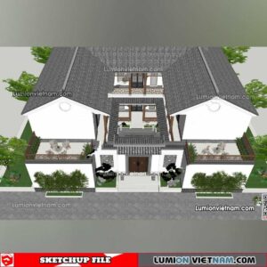 230415. Villa Sketchup Exterior Model
