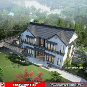 230415. Villa Sketchup Exterior Model