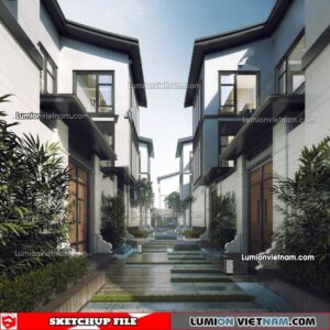 230415. Villa Sketchup Exterior Model