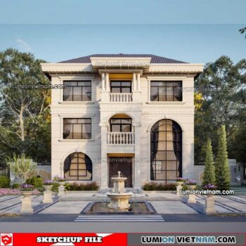 230415. Villa Sketchup Exterior Model