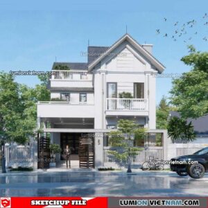 230415. Villa Sketchup Exterior Model