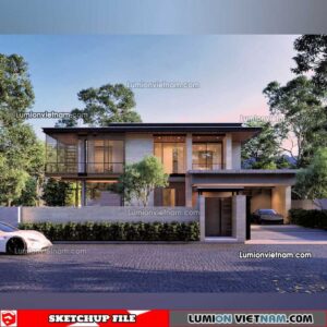 230415. Villa Sketchup Exterior Model