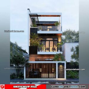 230415. Villa Sketchup Exterior Model