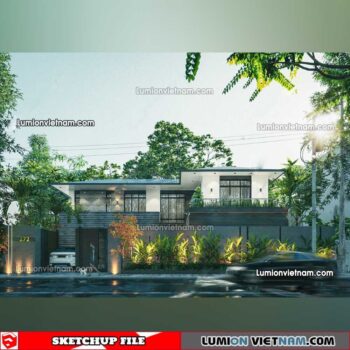 230415. Villa Sketchup Exterior Model