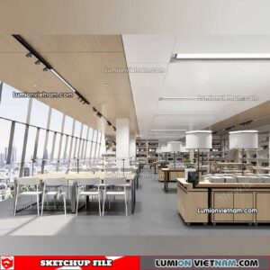 230417. Library RoomSketchup Interior Model