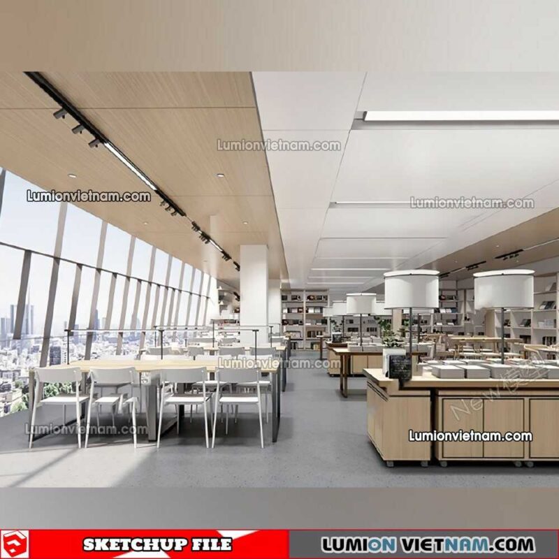 230417. Library RoomSketchup Interior Model