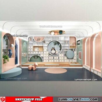 230417. Library RoomSketchup Interior Model