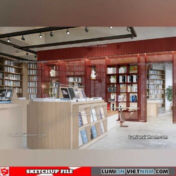 230417. Library RoomSketchup Interior Model