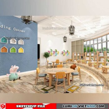 230417. Library RoomSketchup Interior Model