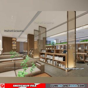 230417. Library RoomSketchup Interior Model