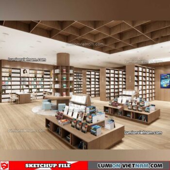 230417. Library RoomSketchup Interior Model