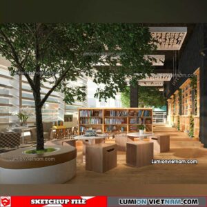 230417. Library RoomSketchup Interior Model