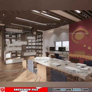 230417. Library RoomSketchup Interior Model