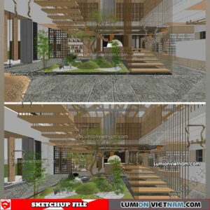 230417. Library RoomSketchup Interior Model