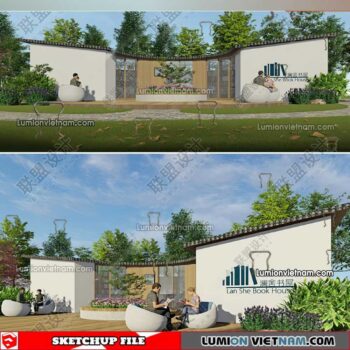 230417. Library RoomSketchup Interior Model