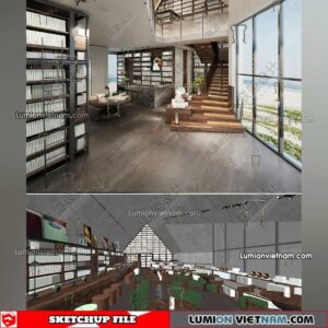 230417. Library RoomSketchup Interior Model