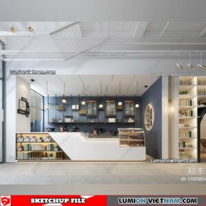 230417. Library RoomSketchup Interior Model