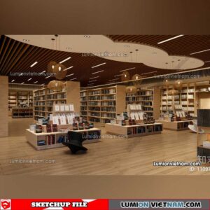 230417. Library RoomSketchup Interior Model