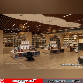 230417. Library RoomSketchup Interior Model