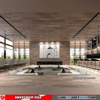 230417. Library RoomSketchup Interior Model