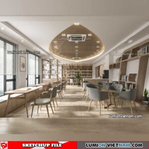 230417. Library RoomSketchup Interior Model