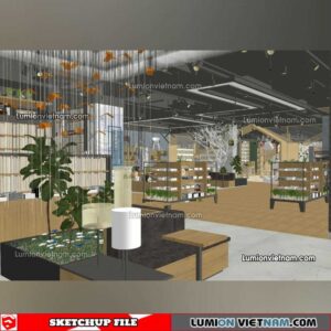 230417. Library RoomSketchup Interior Model