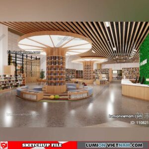 230417. Library RoomSketchup Interior Model