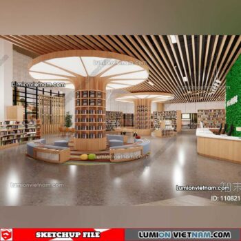 230417. Library RoomSketchup Interior Model