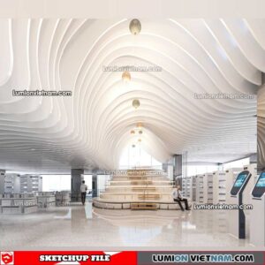 230417. Library RoomSketchup Interior Model