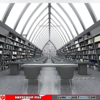 230417. Library RoomSketchup Interior Model