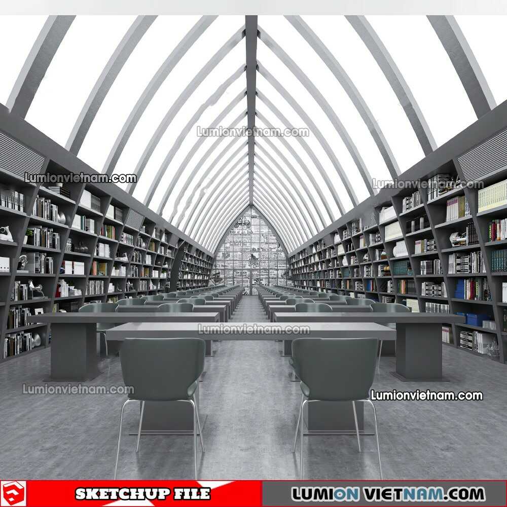230417-Library-Room-49-Sketchup-Models