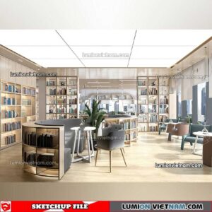 230417. Library RoomSketchup Interior Model