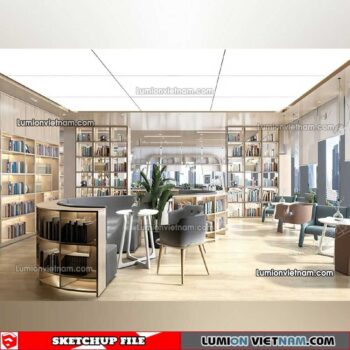 230417. Library RoomSketchup Interior Model