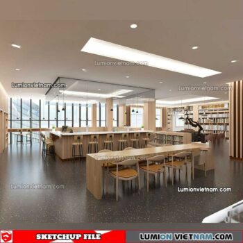 230417. Library RoomSketchup Interior Model