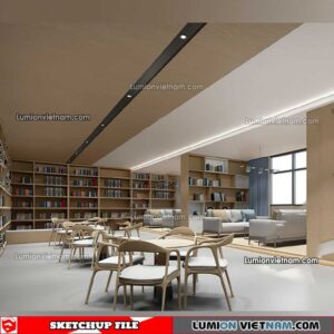 230417. Library RoomSketchup Interior Model