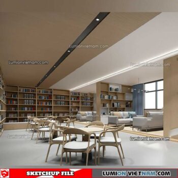 230417. Library RoomSketchup Interior Model
