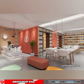 230417. Library RoomSketchup Interior Model