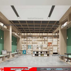230417. Library RoomSketchup Interior Model