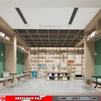 230417. Library RoomSketchup Interior Model