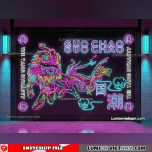 230419. Neon Light Sketchup Models